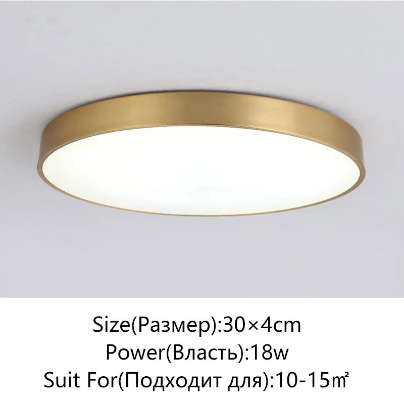 Axyaa Round LED Ceiling Light for Modern Living Spaces