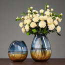 Axyaa Glass Luxury Vase for Home Decoration & Artificial Flowers