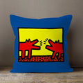 Axyaa Plush Velvet Pillowcase Decorative Cushion Cover in Popular Graffiti Art