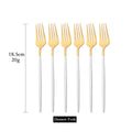 Axyaa Stainless Steel Mirror Dessert Fork Set for Stylish Dining