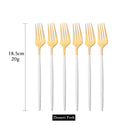 Axyaa Stainless Steel Mirror Dessert Fork Set for Stylish Dining
