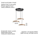 Axyaa Nordic LED Saucer Pendant Light for Dining Room