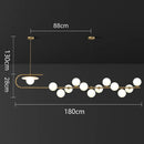 Axyaa Modern LED Pendant Chandeliers for Living and Dining Rooms