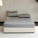 Axyaa Natural Silk Fitted Sheet - Smooth Mattress Cover - Non-Slip Bed Sheet