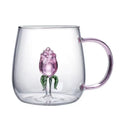 Axyaa 3D Animal Glass Mug Cup for Girls Kids Lovers Wedding Gift