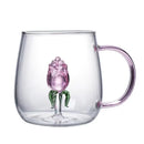 Axyaa 3D Animal Glass Mug Cup for Girls Kids Lovers Wedding Gift