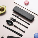 Axyaa PP Tableware Set - Knife, Fork, Spoon, Chopsticks with Portable Box