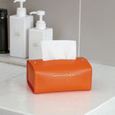 Axyaa Leather Tissue Box Holder Multi-purpose Storage Organizer