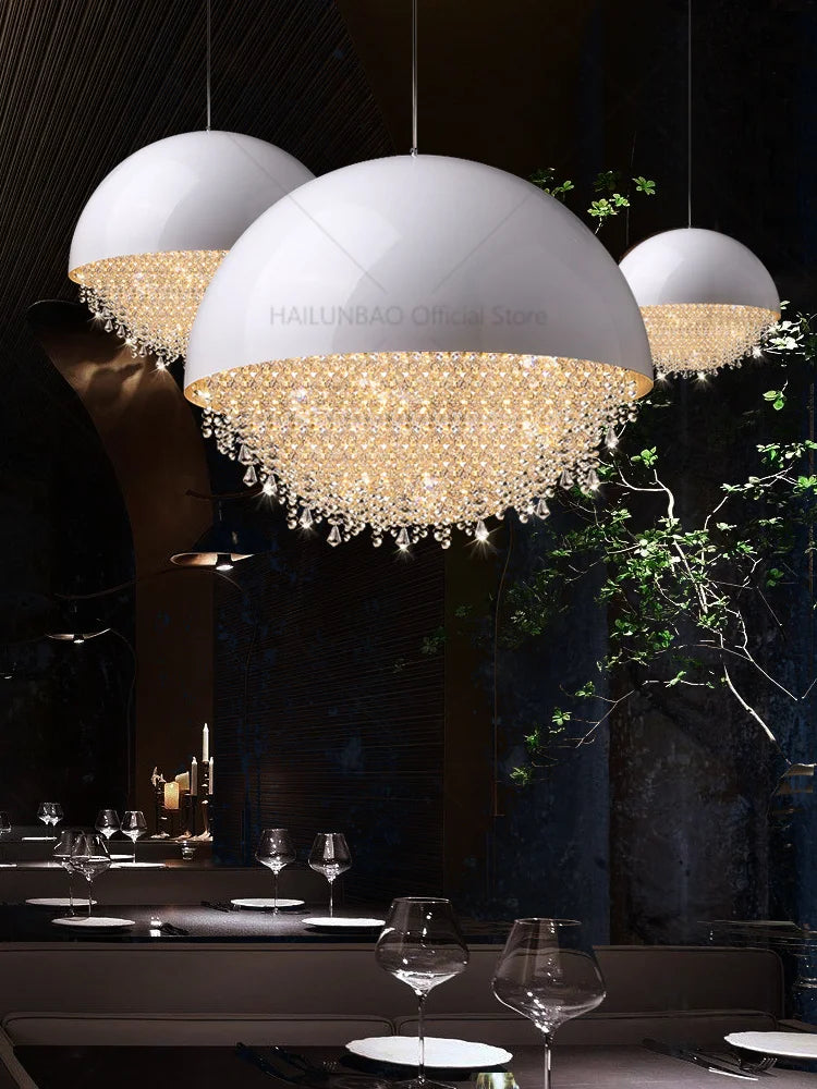 Axyaa Crystal Chandelier: Modern Luxury Lighting for Living Room, Restaurant, Lobby