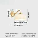 Axyaa Nordic Copper Wall Lamp: Luxury LED Light for Living Room, Bedroom, Corridor
