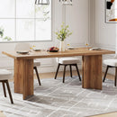 Axyaa Farmhouse Kitchen Dining Table, 63-inch Large Rectangular Tabletop for 4-6 People