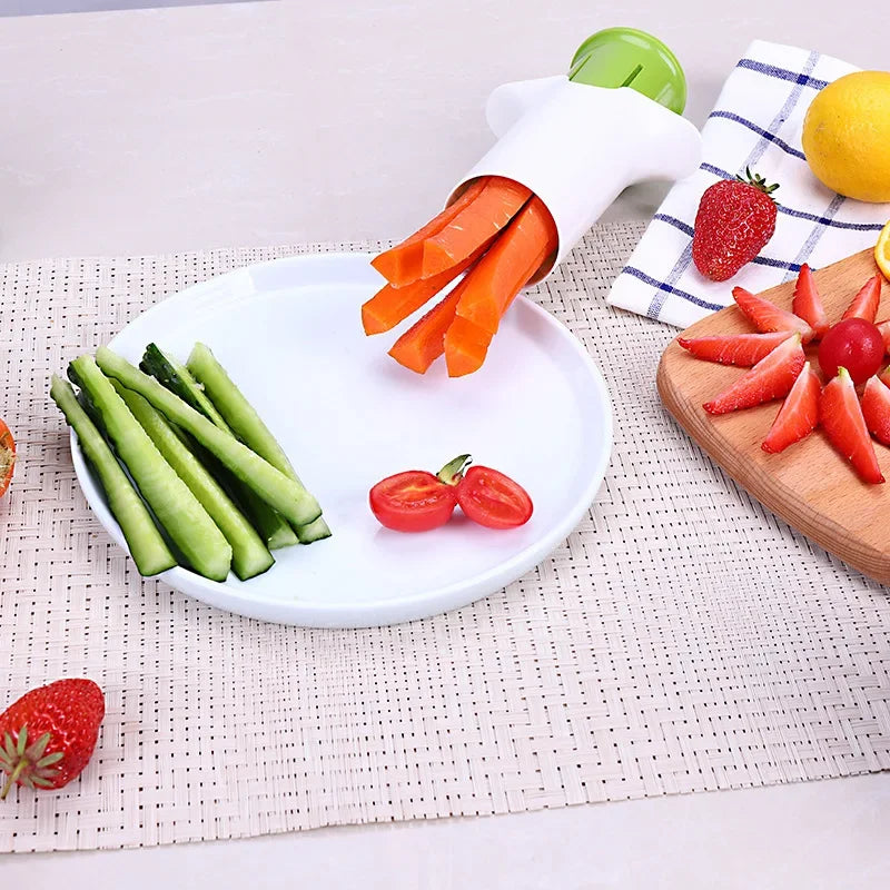 Axya Cucumber Strip Cutter Stainless Steel Blade Vegetable Divider Carrot Slicer