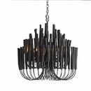 Axyaa Nordic Wooden Candlestick Chandelier Hanging Lamp for Home Lighting
