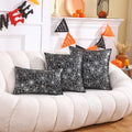 Axyaa Gilded Pumpkin Halloween Pillowcase Set - Orange Festival Decor - Soft Throw Cushion Cover