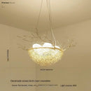 Axyaa Aluminum Wire Bird Nest Pendant Lights for Stylish Living Room Ambience
