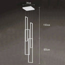 Axyaa Modern LED Ring Stairs Pendant Chandeliers for Living Room and Dining Room