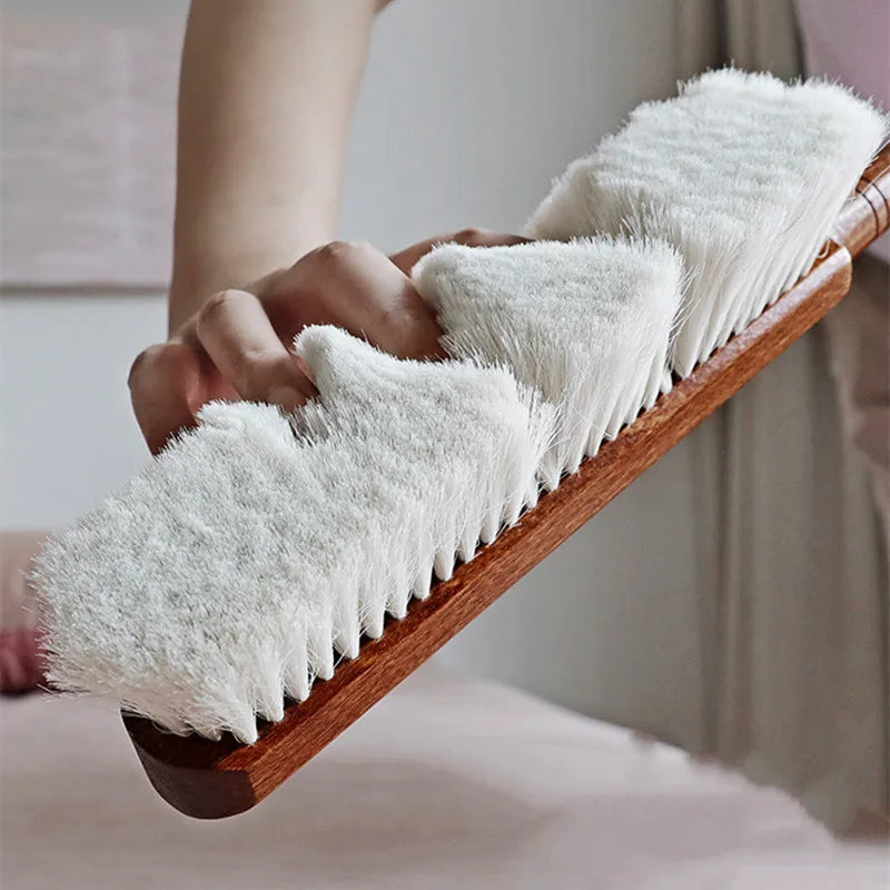 Axya Soft Hair Sweep Broom - Household Cleaning Brush with Wooden Handle