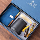 Axyaa Ceramic Tea Cup with Lid and Handle in Business Gift Box