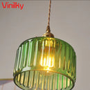 Axyaa Brass Glass Pendant Lights - Nordic Minimalist Japanese Style Chandelier for Home and Restaurant