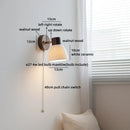 Axyaa White Glass LED Wall Light Pumpkin Stairs Modern Nordic Decor Bedside Lamp