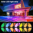 Axyaa Solar LED Strip Light: Rechargeable Outdoor Decoration for Garden, Christmas Atmosphere