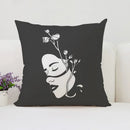 Axyaa Beijing Opera Face Changing Pillow Case 45x45cm for Sofa & Car Decoration