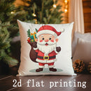 Cute Santa Claus Christmas Pillow Cover for Sofa, Bedroom, Car - Axyaa