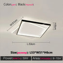 Axyaa Modern Square LED Ceiling Lamp for Bedroom Study Living Room