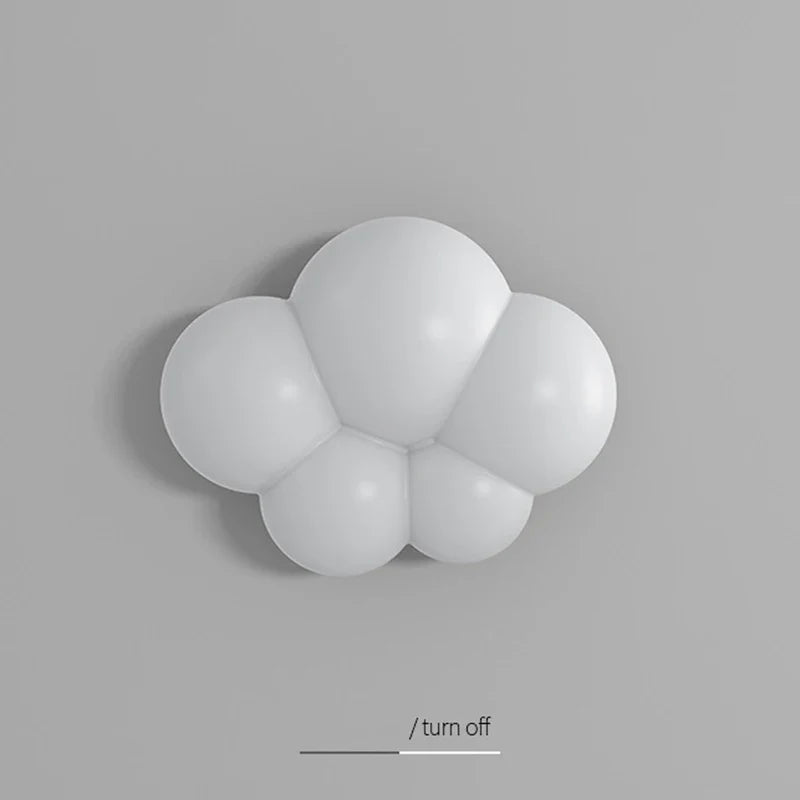 Axyaa White Cloud Modern Wall Light for Bedroom, Living Room, Study, and Hallway