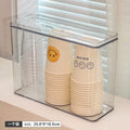 Axyaa Coffee Table Cup Holder & Dustproof Storage Box - Disposable Cup Organizer
