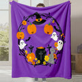 Axyaa Halloween Flannel Blanket | Autumn Winter Warm Gift Blanket