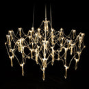 Axyaa Modern Crystal Ceiling Chandelier for Home Lighting