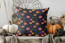 Axyaa Halloween Pumpkins & Witches Pillow Cover for Sofa, Bedroom, Car