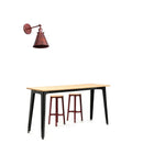 Axyaa Rust Colored Retro Wall Lamp for Bedroom, Living Room, Hotel & Dining Room