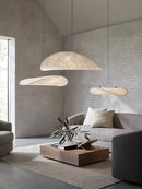 Axyaa Nordic Silk Pendant Lights Chandelier Loft Lamps Fixtures
