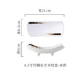 Axyaa Ceramic Sushi & Hot Pot Plate Set for Commercial Use