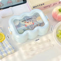 Axyaa Kawaii Bento Lunch Box Set with Spoon and Fork, Microwave Safe Food Containers