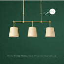 Axyaa Three-Headed LED Chandelier for Modern Minimalist Dining Room