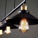 Axyaa Industrial Black Pendant Lights 3 Heads Pulley Hanging Lamp E27 Fixtures
