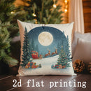 Christmas-themed Digital Printed Pillow Covers by Axyaa - Perfect for Sofa, Bedroom, Car
