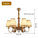 Axyaa Double-Layer Fabric Pendant Light for Living Room and Bedroom
