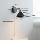 Axyaa Ceramic LED Wall Lamp with Rotate Up Down Feature and Pull Chain Switch