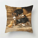Axyaa Pet Dogs Cartoon Style Pillow Case Home Decor Cushion Sofa Square Pillowcase