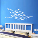 Axyaa Ocean Fish Room Wall Stickers Nursery Décor Glass Door Bathroom Decals