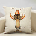 Axyaa Constellation Cartoon Dachshund Dog Pillow Case: Children's Bedroom Decor