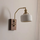 Axyaa Ceramic Copper LED Wall Light Rotatable Bedroom Lamp Indoor Home Decor E27