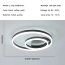 Axyaa LED Circle Chandelier Modern Ring Ceiling Light Acrylic Nordic Luminarias