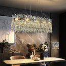 Axyaa Luxury Crystal Chandelier: Elegant LED Decor for Home Living Room & Bedroom