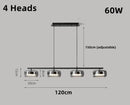 Axyaa Glass Shade LED Pendant Light for Dining Room and Kitchen