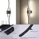 Axyaa LED Wall Lamp: 5400mA Background Decor Light for Home Living Room & Bedroom